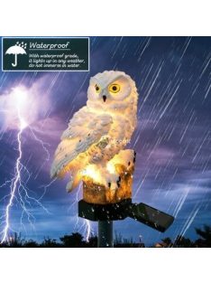 Napelemes bagoly lámpa