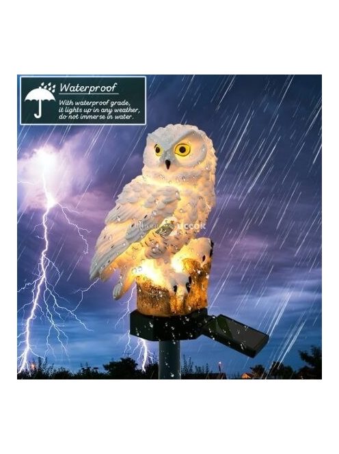 Napelemes bagoly lámpa