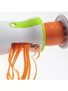 Zöldség spirálozó- spagetti formájú zölség szeletek