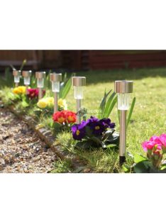 Napelemes kerti lámpa, hidegfehér