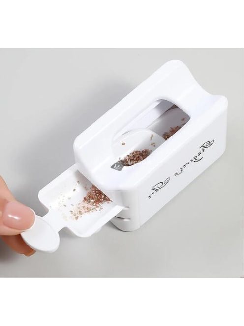 Körömdíszítő, Kiömlésmentes csillám és gyöngyköröm készítő