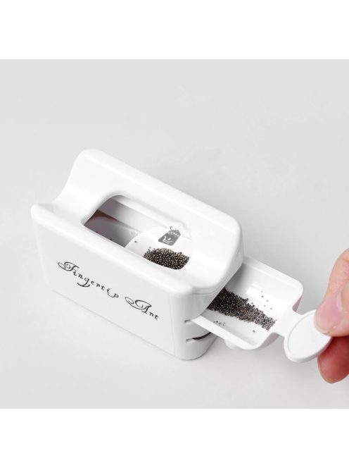 Körömdíszítő, Kiömlésmentes csillám és gyöngyköröm készítő