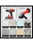 Önhűtő fúrószár, Száraz gyémántfúró készlet (4db)