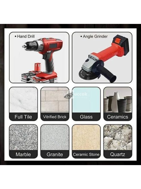 Önhűtő fúrószár, Száraz gyémántfúró készlet (4db)