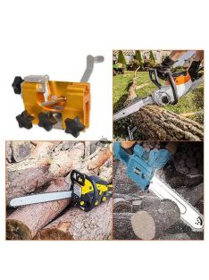 Hordozható láncfűrész élező