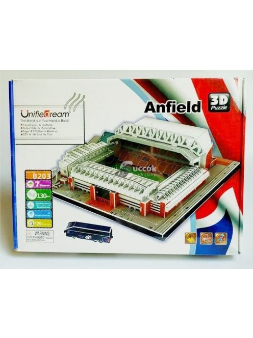 3D-s Stadion Puzzle - Anfield Road Liverpool