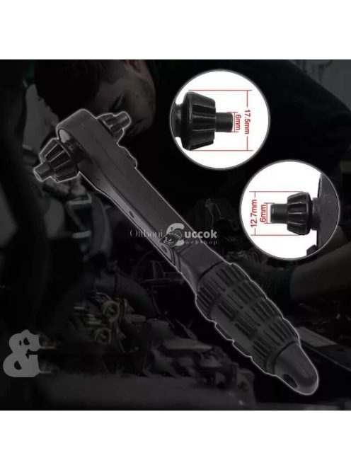 Racsnis tokmánykulcs (2 oldalú kialakítás)