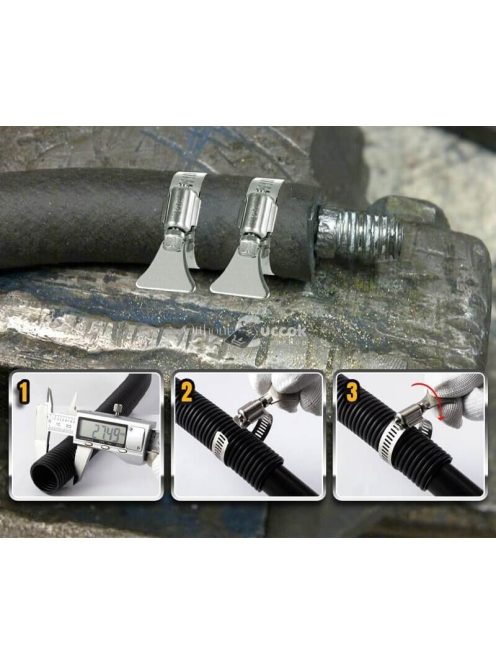 Tömlőhöz csavaros rögzítő gyűrű