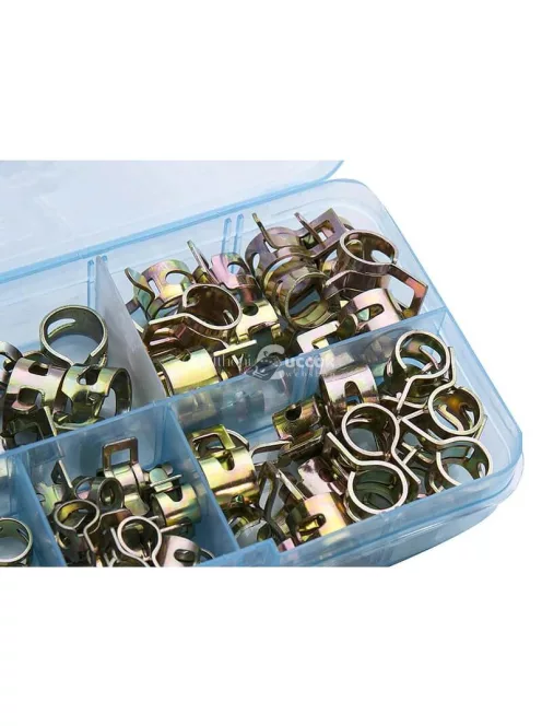 Szorítóbilincs készlet, 75 db Cső bilincs (5 különböző méret)