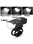 USB-ről tölthető LED-es Biciklilámpa Szett