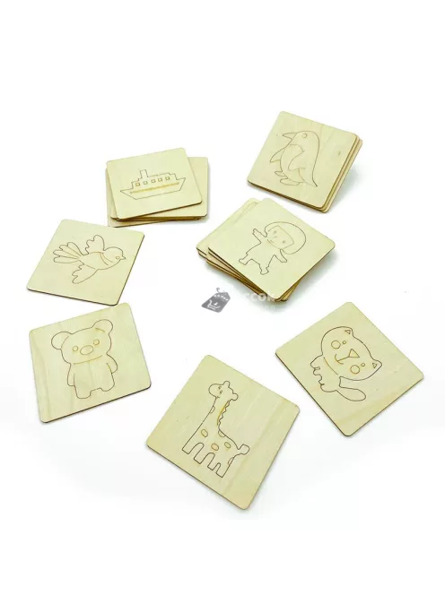 Fa rajzsablon készlet 20 db-os