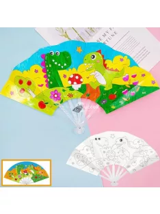 Kiszínezhető legyező