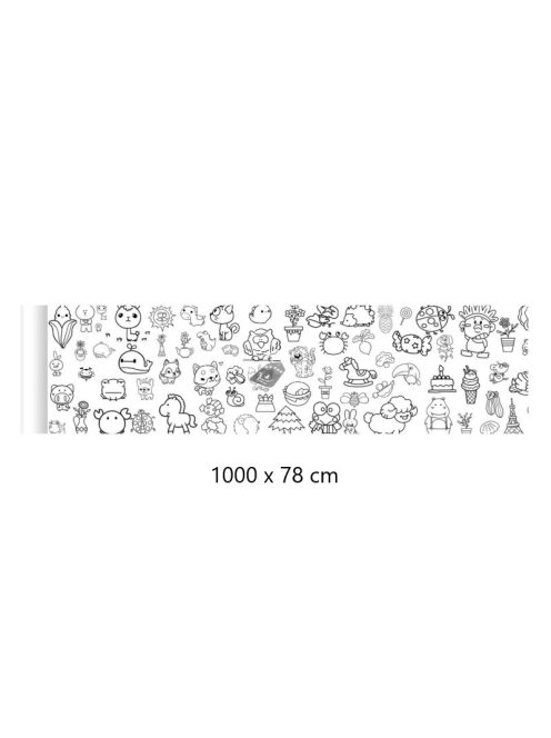 Színező tekercs 1000 x 78 cm - - gyermekkor