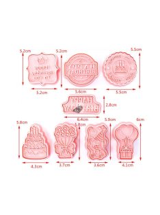 Műanyag keksz forma, süti forma