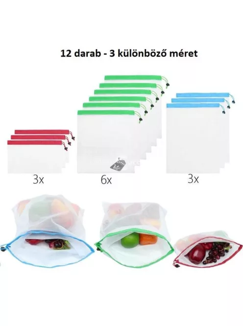Ökozacskó, ökozsák csomag (12 db)