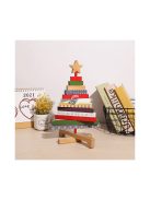 Fából készült karácsonyfa dekoráció