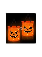 Halloween tök táska LED világítással