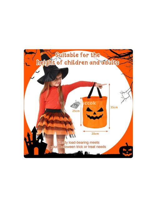 Halloween tök táska LED világítással