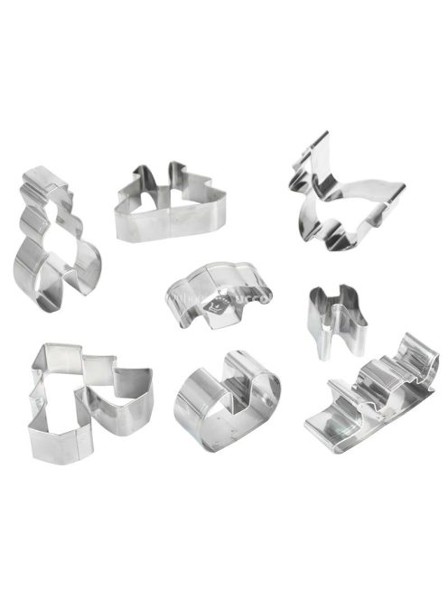 3D karácsonyi sütemény kiszúró 8 db