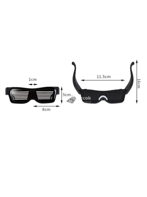 LED kijelzős Party szemüveg (piros)