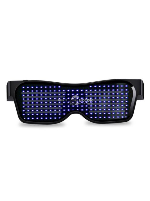 LED kijelzős Party szemüveg - Kék