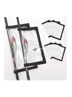 Átlátszó PVC horgászcsali tároló 5 db