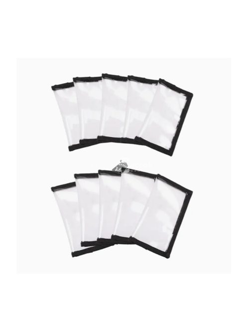 Átlátszó PVC horgászcsali tároló 5 db