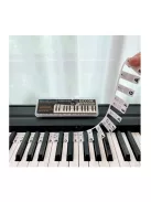 Újrafelhasználható szilikon zongorabillentyűzet címke