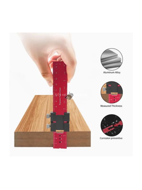 Alumínium csúszó vonalzó 3 db