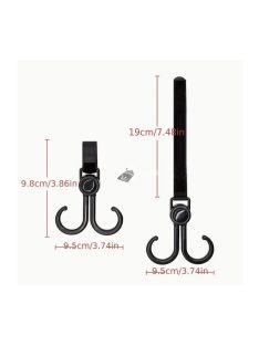 360 fokban elforgatható táskaakasztó