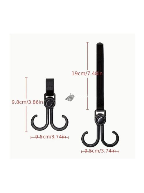 360 fokban elforgatható táskaakasztó