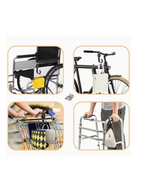 360 fokban elforgatható táskaakasztó