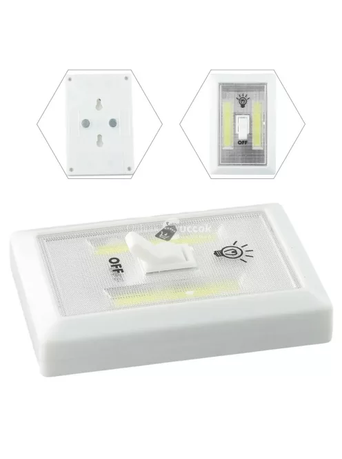 Villanykapcsoló formájú vezeték nélküli COB LED lámpa