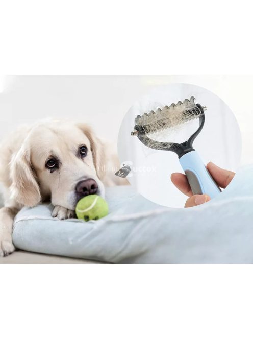 Kétoldalú állatszőr eltávolító kefe