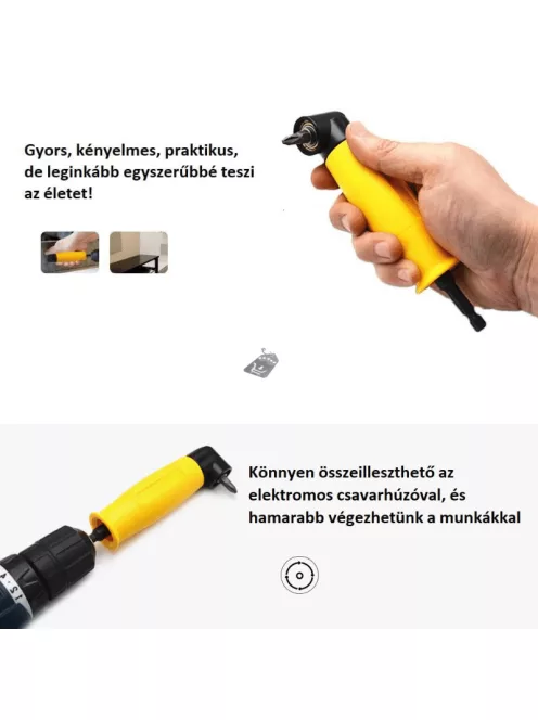Derékszögű hosszabbító Elektromos csavarhúzóhoz