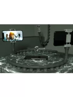Tapadókorongos, flexibilis kukac telefontartó