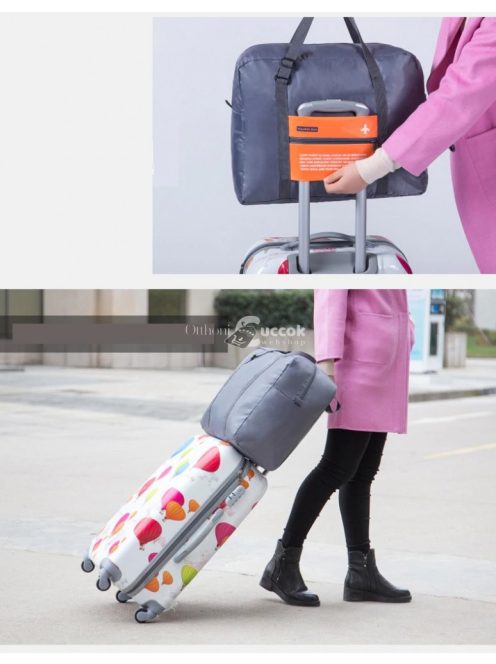 Kézipoggyász méretű, összehajtható táska - Kék