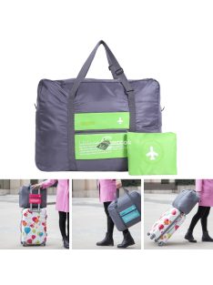 (4 színben) Kézipoggyász méretű, összehajtható táska - Zöld