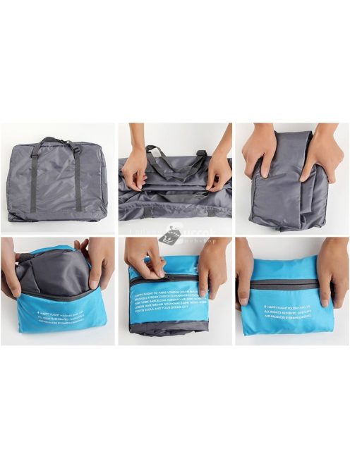 (4 színben) Kézipoggyász méretű, összehajtható táska - Zöld