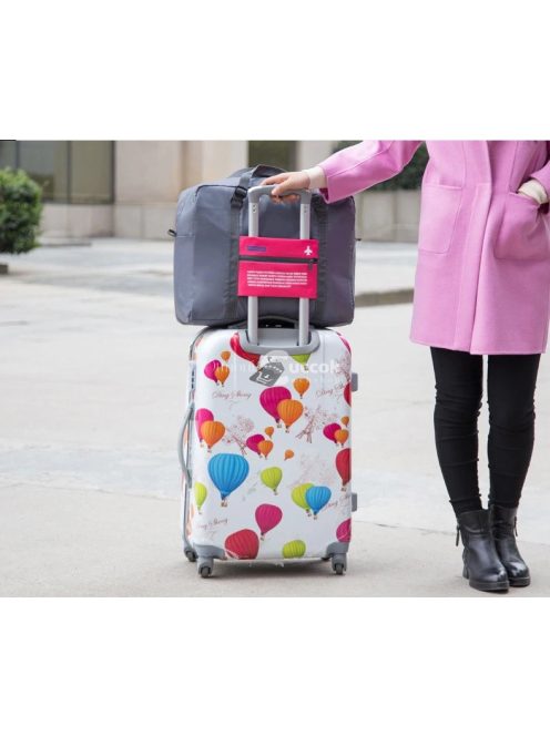 (4 színben) Kézipoggyász méretű, összehajtható táska - Rószaszín