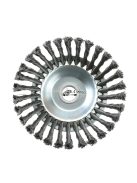 Térkő tisztító, gyomeltávolító kefe fűkaszához