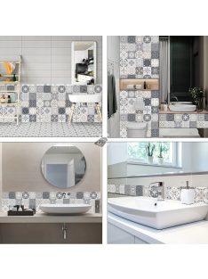 (4 féle minta) Csempefólia, öntapadós matrica (4)