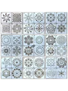 Mandala stencil, rajzsablon 36 db