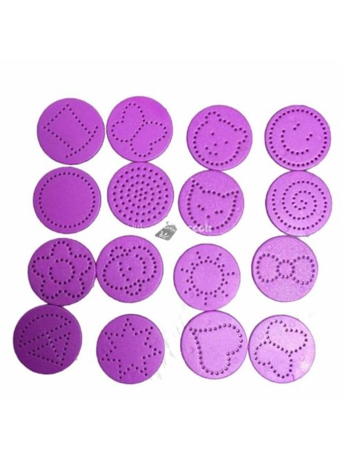 Kávé és palacsinta díszítő kanál - 16 db dekorációs mintával