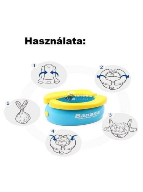 Hordozható mókás utazó bili