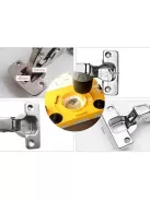 Zsanérlyuk fúró készlet, bútorzsanér, ajtó zsanér készítő famunkákhoz