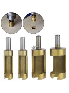   Titán bevonatú dugófúró, köldökcsap fúró szett (4db)