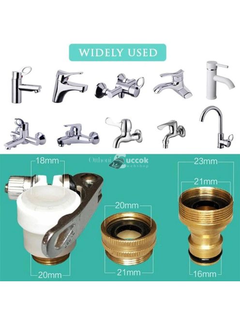 3 az 1-ben átalakítható csaptelep csatlakozó