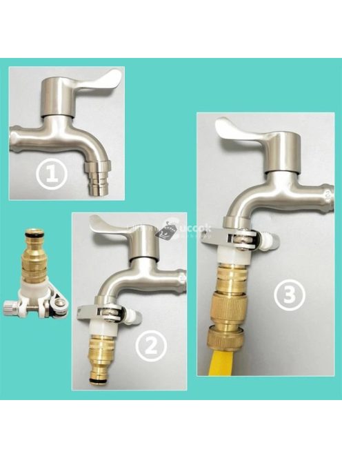 3 az 1-ben átalakítható csaptelep csatlakozó