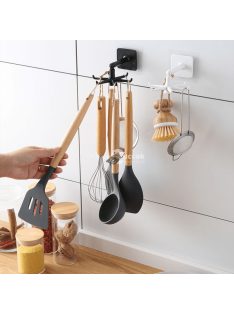 360 fokban forgatható öntapadós fali akasztó